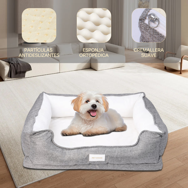 Cama Para Perros Y Gatos Medianos Ortopédica Lavable Suave