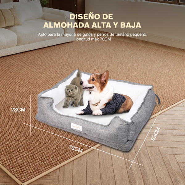 Cama Para Perros Y Gatos Medianos Ortopédica Lavable Suave